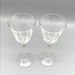 Set of Two Mikasa Sonnet Cryslal Wine glasses